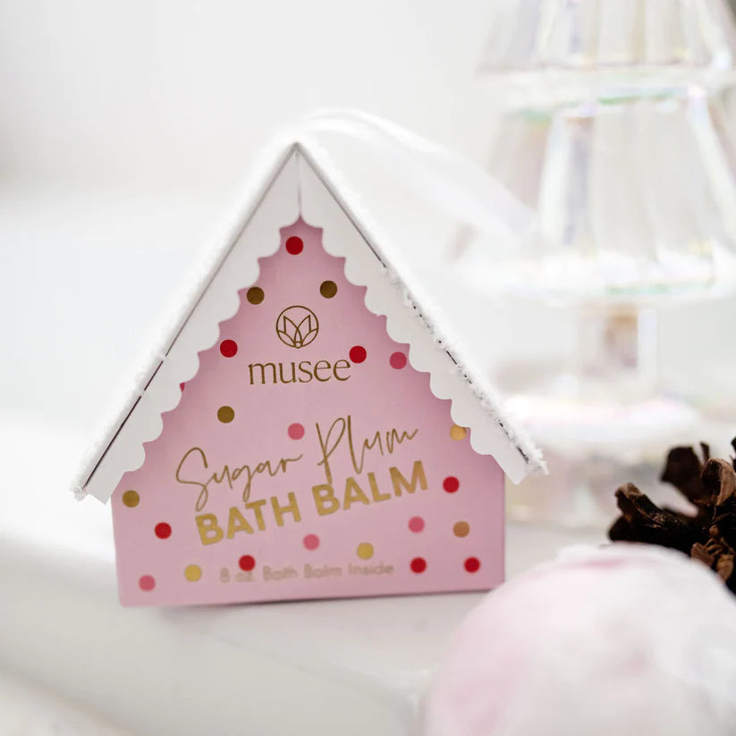 Musee Pink Christmas Village Boxed Bath Balm Sugar Plum