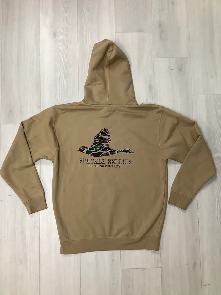 Speckle Bellies Camo Goose Youth Hoodie