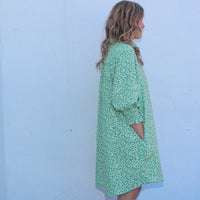 Caryn Lawn Kimberly Dress Green Poppy