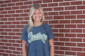 Georgia Southern Harlow Short Sleeve Boyfriend Top