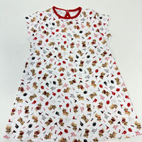 Magnolia Baby Bulldog Pride Printed S/S Toddler Dress