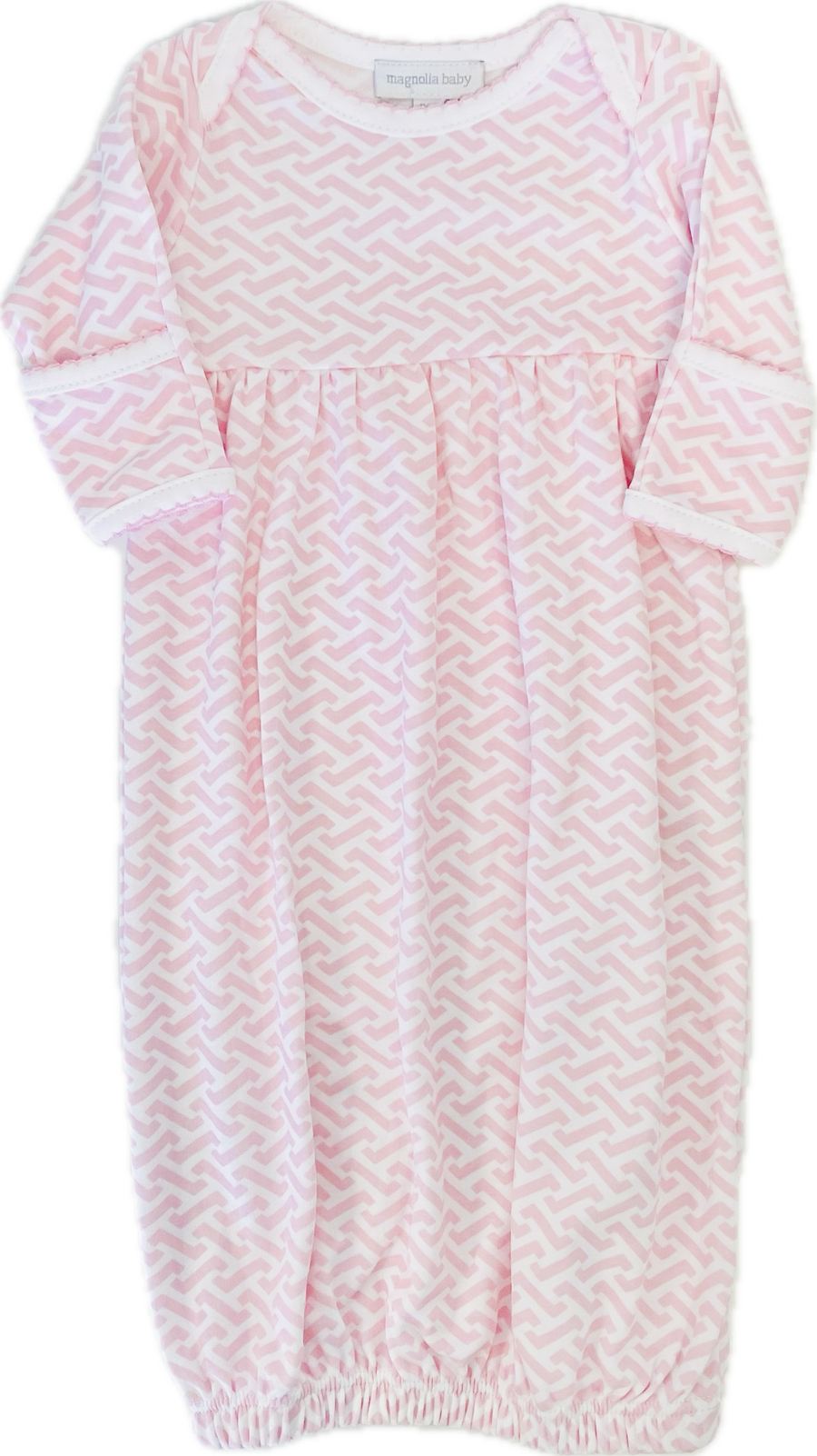 Magnolia Baby Pink Criss Cross Gathered Gown