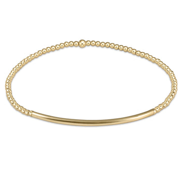 ENewton Classic Gold 2mm Bead Bracelet - Bliss Bar Gold
