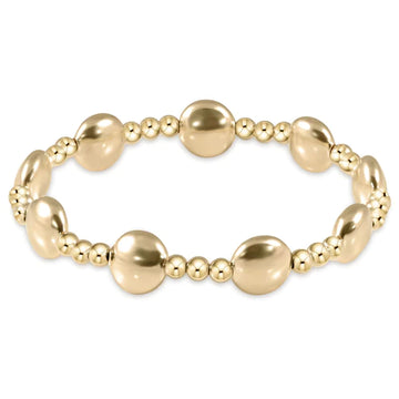 Enewton Honesty Extends gold sincerity pattern 10mm bead bracelet