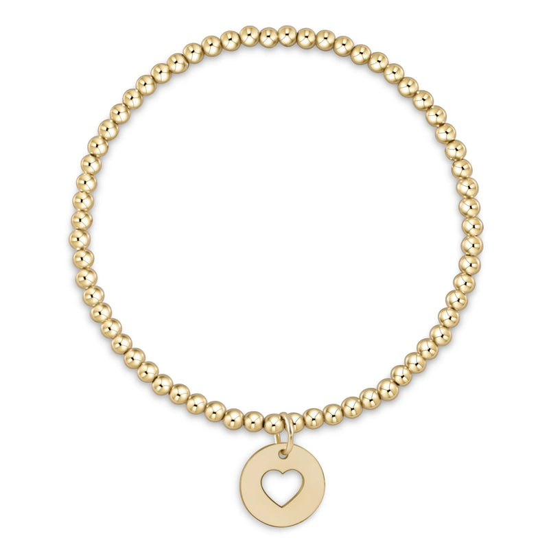 Enewton Extends Classic Gold 3mm Bead Bracelet Love Gold Disc
