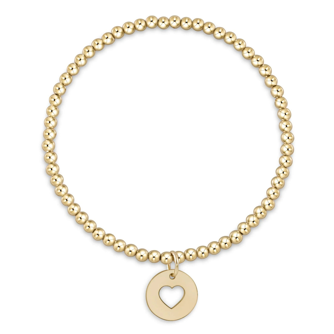 Enewton Extends Classic Gold 3mm Bead Bracelet Love Gold Disc