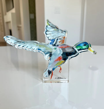 Chelsea McShane "Take Flight" mallard acrylic