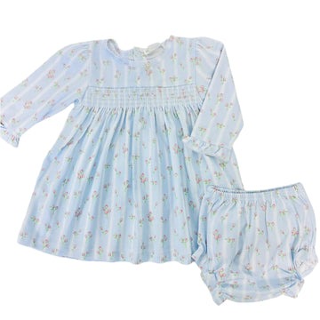 Kissy Kissy Ribbon Stripe Dress Set PRT Smocked