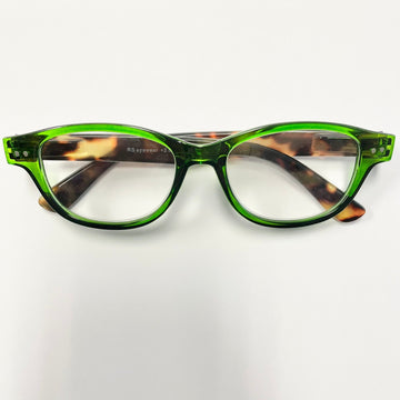 RS Eyeshop Tortoise Green Readers