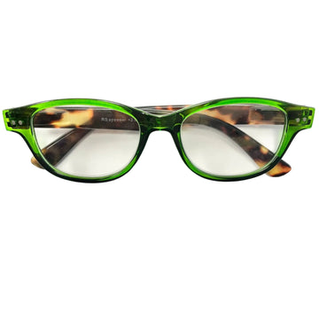 RS Eyeshop Tortoise Green Readers