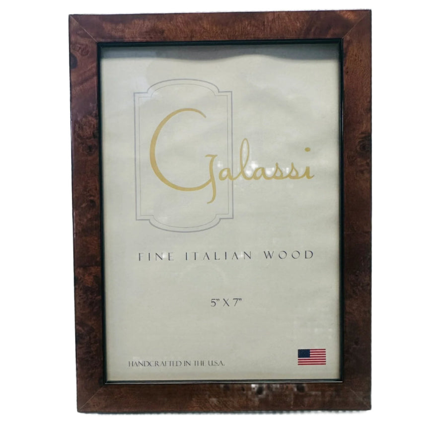 Galassi 5X7 Chestnut Burl Picture Frame