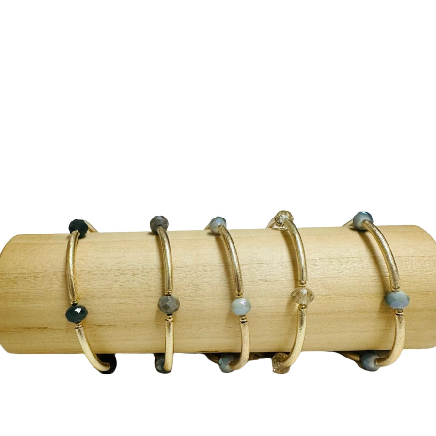 CV Designs Crystal Multi Bar Bracelet