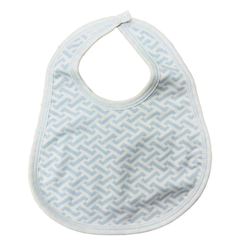 Magnolia Baby Criss Cross Blue Bib