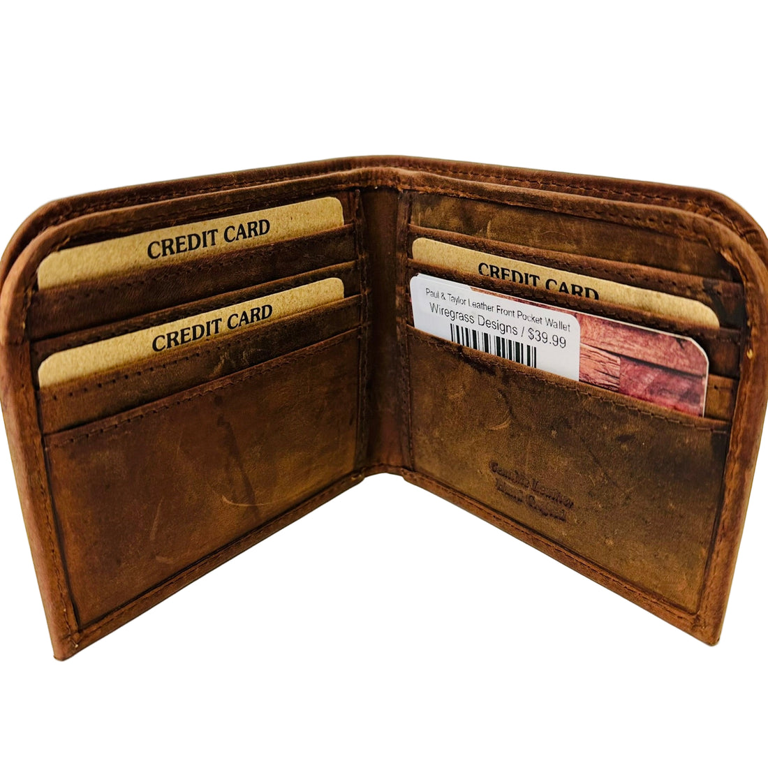 Paul & Taylor Leather Front Pocket Wallet
