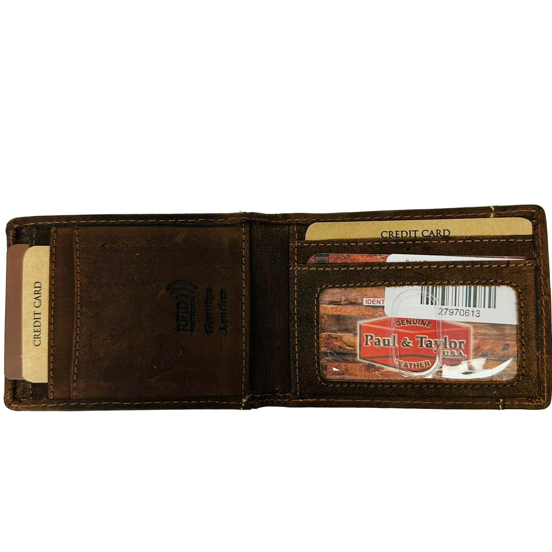 Paul & Taylor Leather Wallet with Money Clip