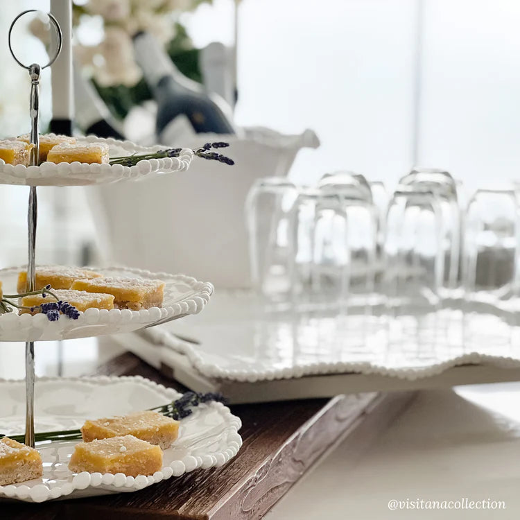 Beatriz Ball VIDA Alegria Rectangular Tray with Handles - White