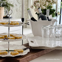 Beatriz Ball VIDA Alegria Rectangular Tray with Handles - White