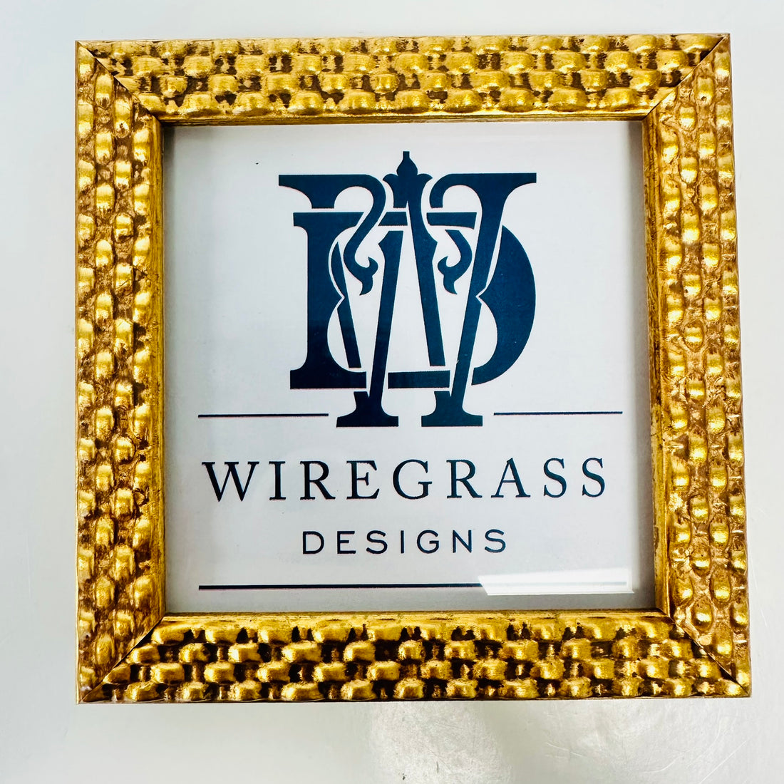 Galassi 4x4 Weave Picture Frame-Gold