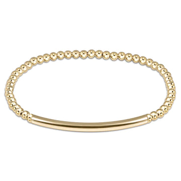 Enewton Extends Classic Gold 3mm Bead Bracelet Bliss Bar Smooth