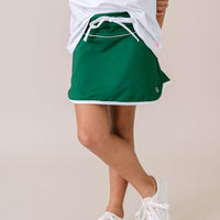 Set Fashion Tiffany Tennis Skort - Augusta Green, Pure Coconut