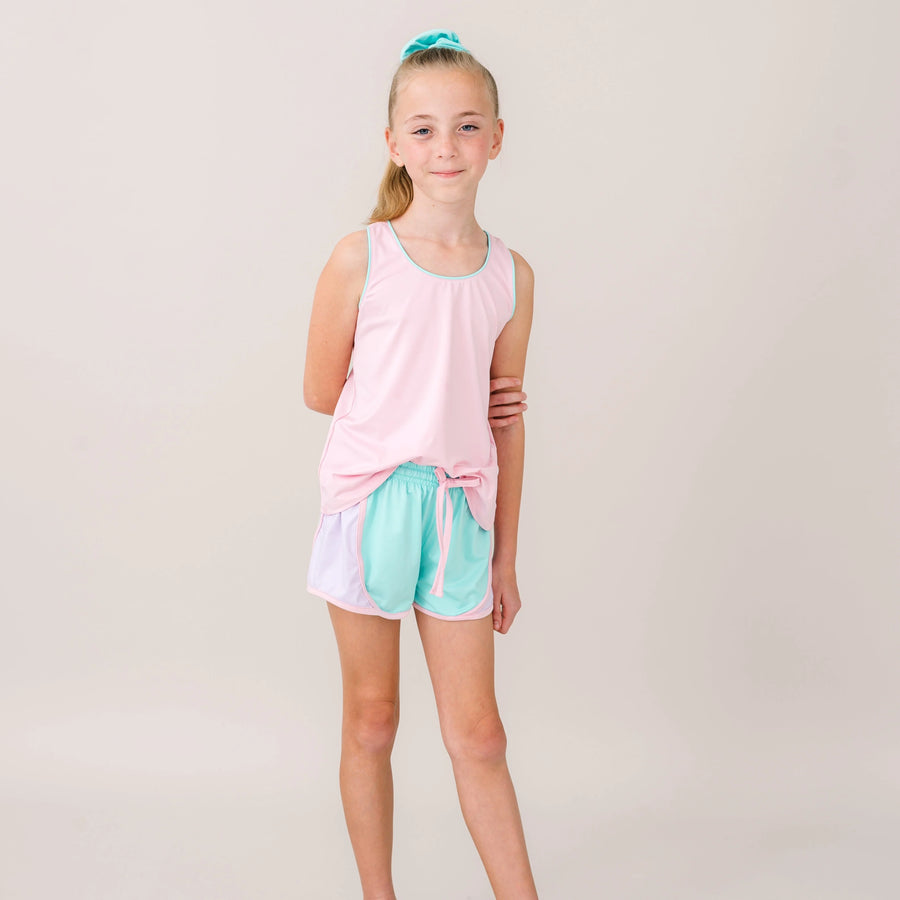 Set Fashion Elise Short - Totally Turquoise/Petal Purple