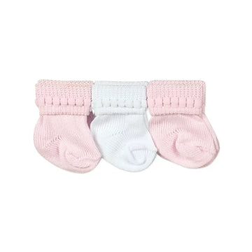 Jefferies Socks Infant Assorted White & Pink Socks