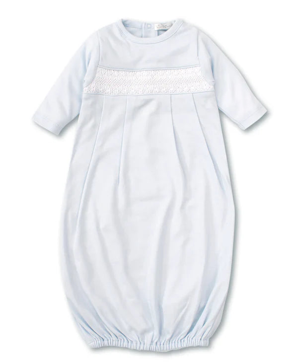 Kissy Kissy Hand Smocked CLB Charmed Sack/Gown - Light Blue