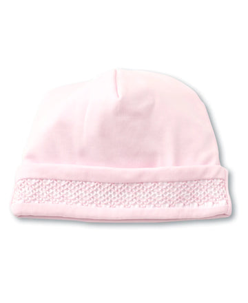 Kissy Kissy Charmed Hat w/ Smocking Pink- Newborn