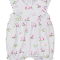 Kissy Kissy Fairway Foursome Pink Short Playsuit