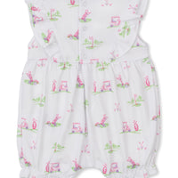 Kissy Kissy Fairway Foursome Pink Short Playsuit