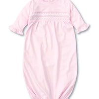 Kissy Kissy Hand Smocked CLB Charmed Sack/Gown - Pink