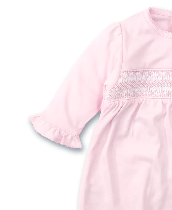 Kissy Kissy Hand Smocked CLB Charmed Sack/Gown - Pink