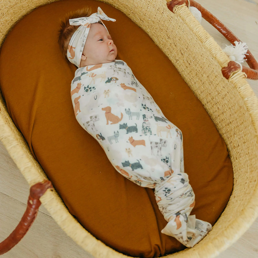 Copper Pearl Single Knit Swaddle Blanket - Rufus
