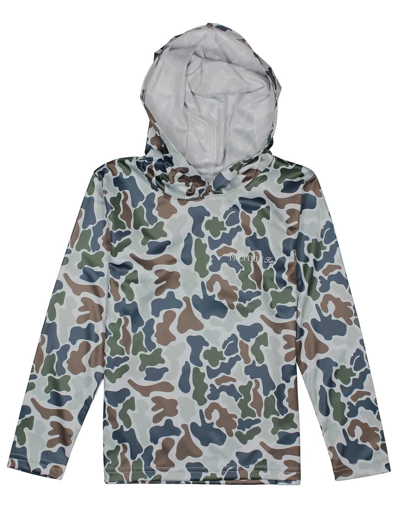 Properly Tied Men's Sportsman Performance Hoodie Terra Camo