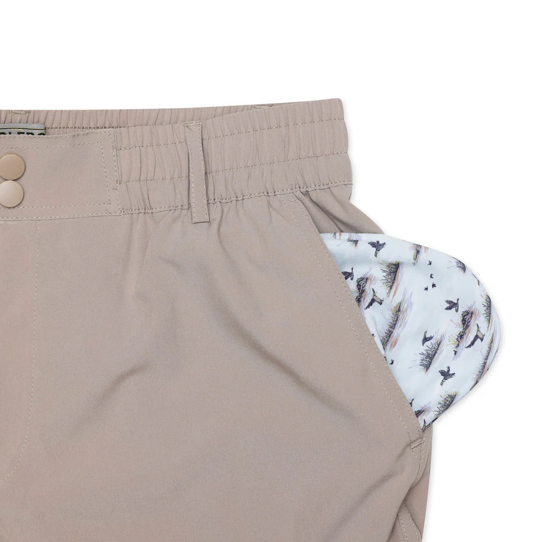 Burlebo Everyday Short - Cobblestone Khaki/Duck Hunt Pocket
