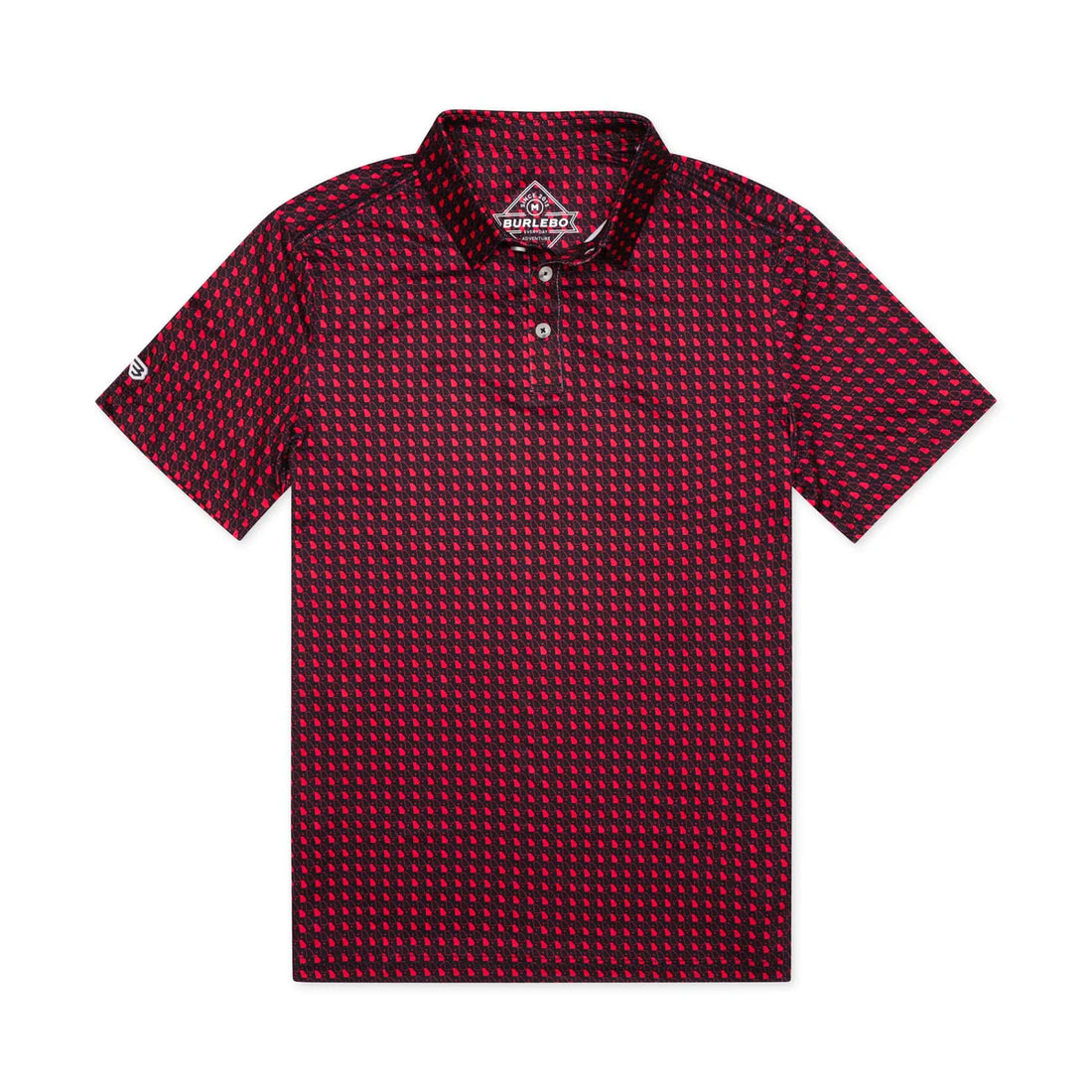Burlebo Performance Polo - Georgia Black & Red