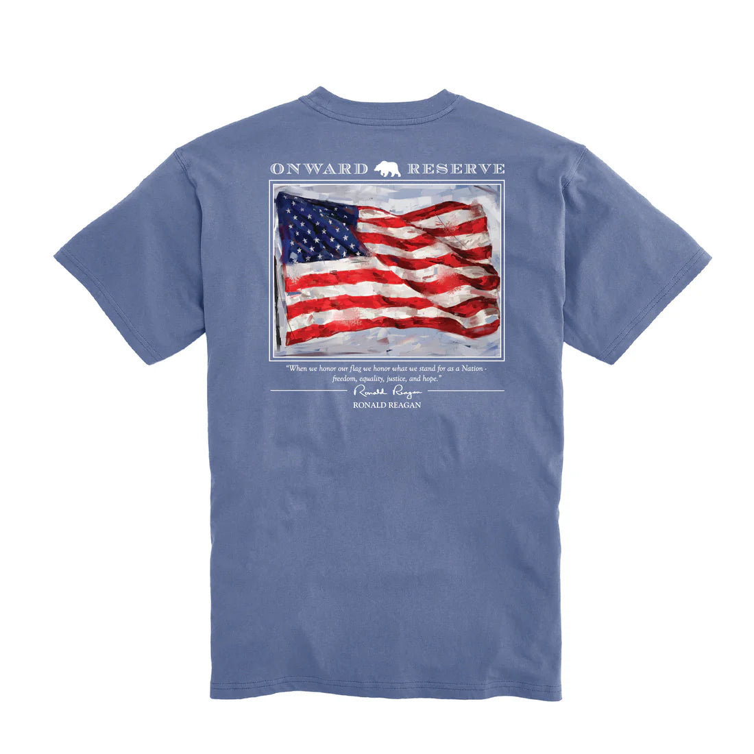 Onward Reserve Washed Blue Old Glory SS Tee