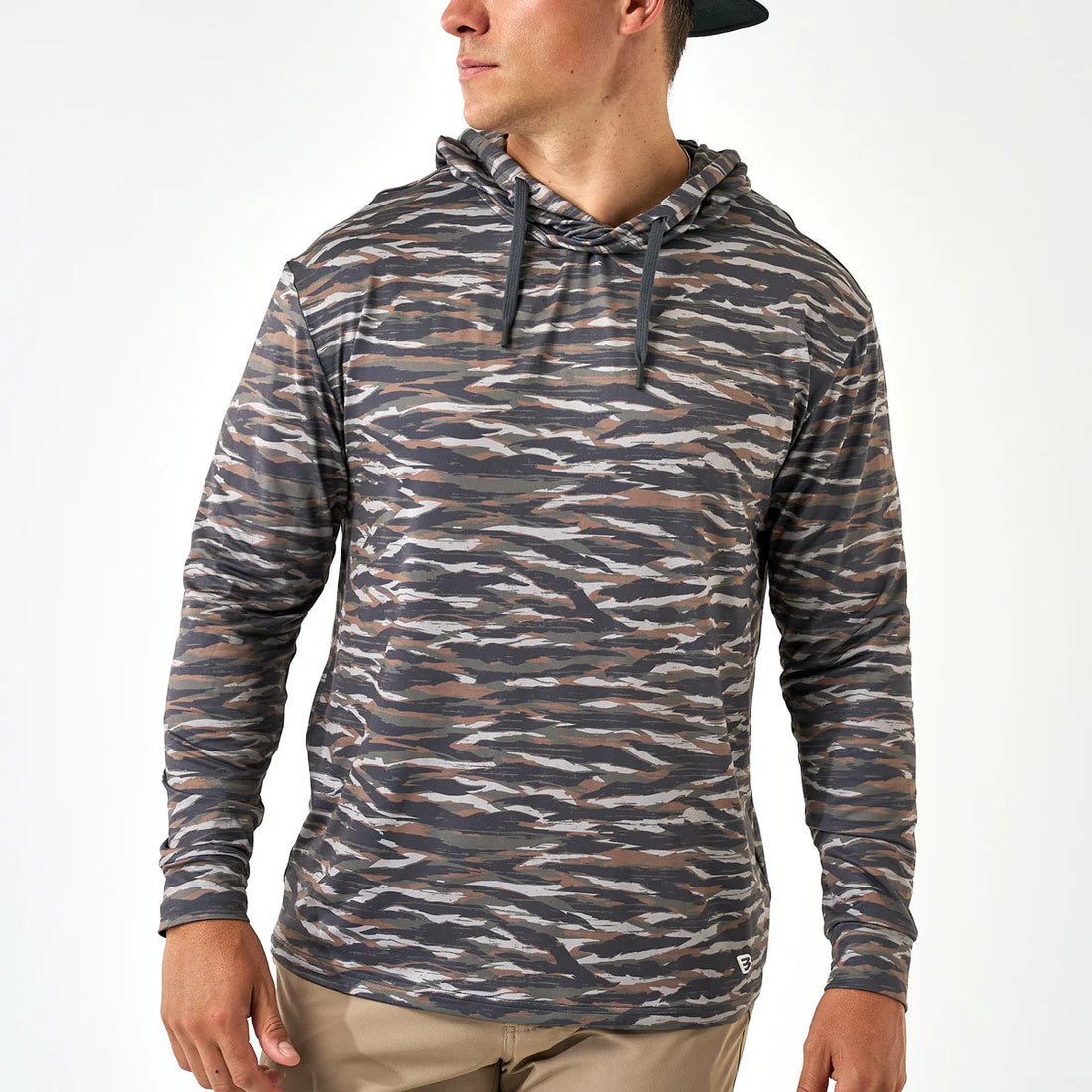 Burlebo Performance Hoodie - Tiger Stripe Camo/Wetland