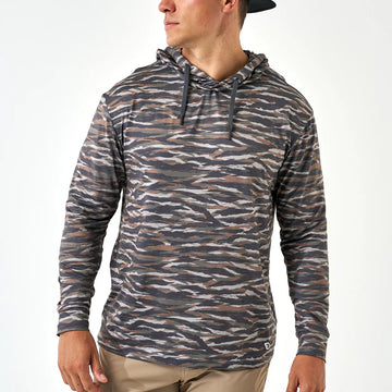 Burlebo Performance Hoodie - Tiger Stripe Camo/Wetland