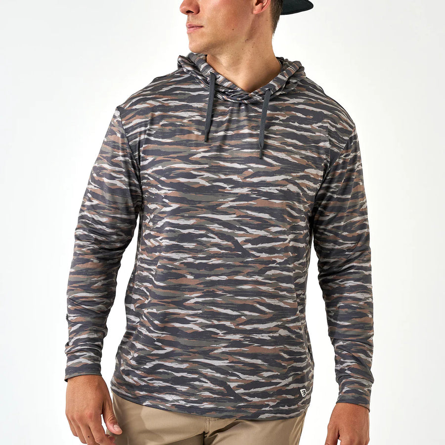 Burlebo Performance Hoodie - Tiger Stripe Camo/Wetland