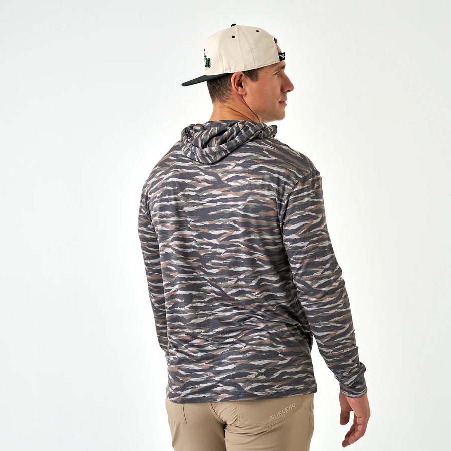 Burlebo Performance Hoodie - Tiger Stripe Camo/Wetland