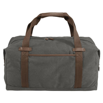 Cotton Canvas Duffle Grey Bag