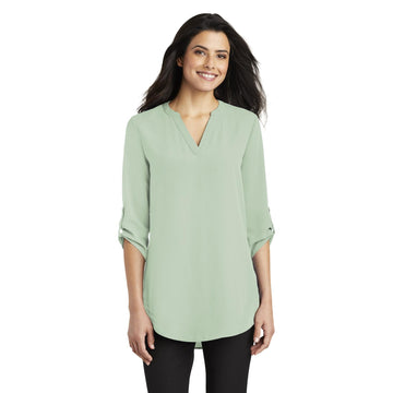 Ladies Tunic Blouse-Misty Sage