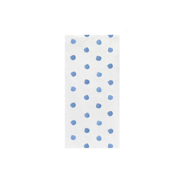 Vietri Papersoft Napkins Light Blue Dot Guest Towels