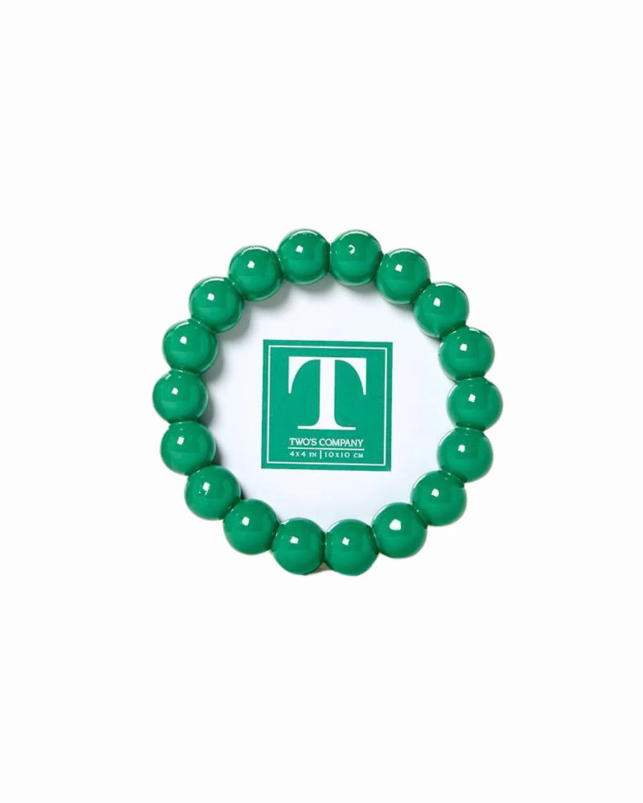 Two's Co Hobnail 4x4 Photo Frame- Green