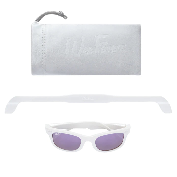 Polarized WeeFarers - White with Purple
