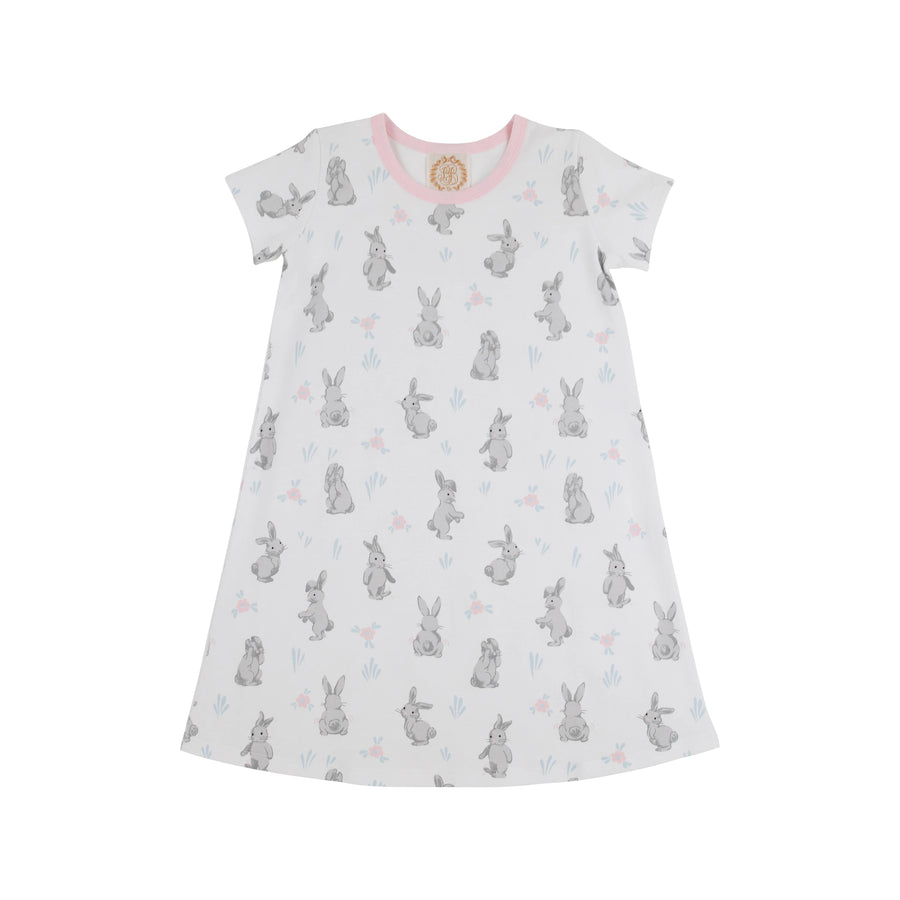 Beaufort Bonnet Polly Play Dress - Broad St. Bunnies (Pink)/Palm Beach Pink