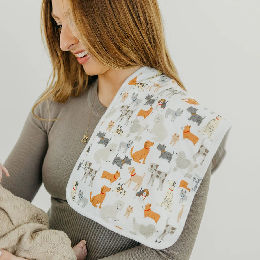 Copper Pearl Burp Cloth Set - Rufus