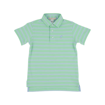 Beaufort Bonnet Prim and Proper Polo - Grace Bay Green/Beale Street Blue