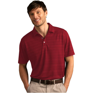 Vansport Red Strata Textured Polo